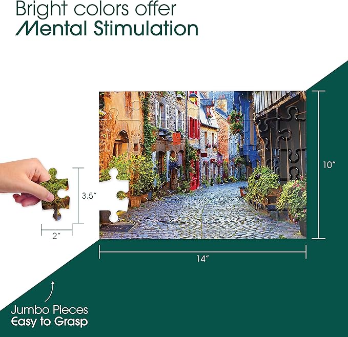 Keeping Busy Large Piece Puzzles for Seniors Puzzles for Dementia Patients | Color Coded Templates Dementia Activities for Seniors Alzheimers Products for Elderly Alzheimers Activities