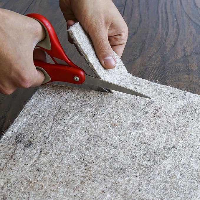 RUGPADUSA - Dual Surface - 10'x12' - 1/8" Thick - Felt + Rubber - Non-Slip Backing Rug Pad - Adds Low-Profile Comfort and Protection