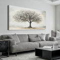 AIXMGSJS Canvas Wall Art Decor Canvas Art Decor Tree of Life Art Modern Black and White Wall Art Prints Large Artwork for Walls Pictures for Living Room for Bedroom Office Wall Decor 24" X 48"