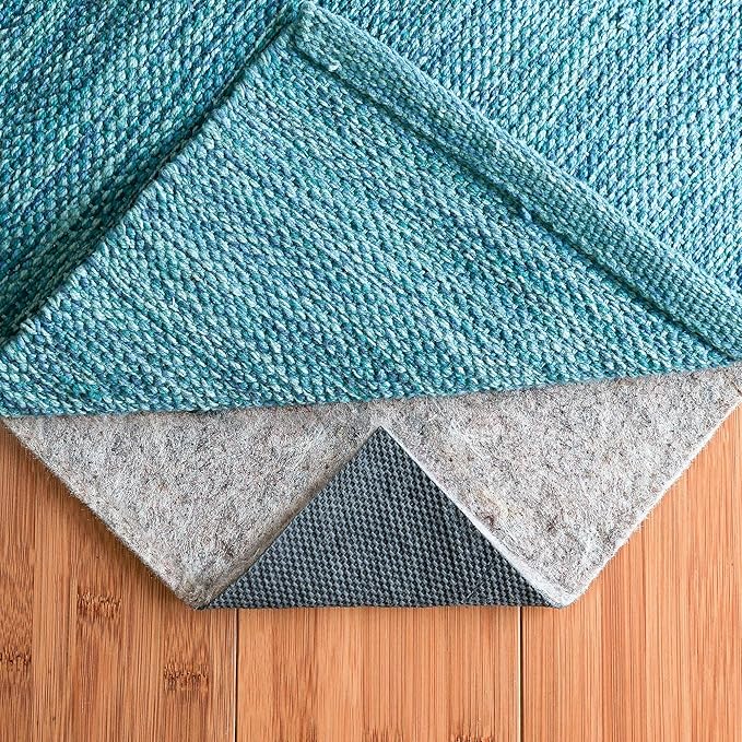 RUGPADUSA - Dual Surface - 9'x12' - 1/8" Thick - Felt + Rubber - Non-Slip Backing Rug Pad - Adds Low-Profile Comfort and Protection