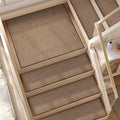 15pcs Stairs Treads and 2 Landing Carpet, Breathable Linen Stair Carpet Non Slip for Wooden Steps Peel and Stick Stairs Runner Indoor Self-Adhesive Treads Stair Covers Mat 8"X30" and 30"X30"